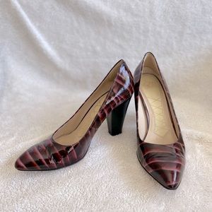 Joan & David Maroon Pumps, Size 8.5M